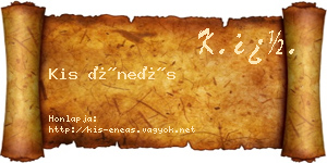 Kis Éneás névjegykártya